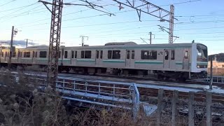577M 常磐線 E501系K753編成 普通 いわき行 植田～泉間 通過 1202-01