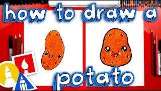 how to draw a funny potato