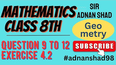 class 8 math exercise 4.2 question 9,10,11,12