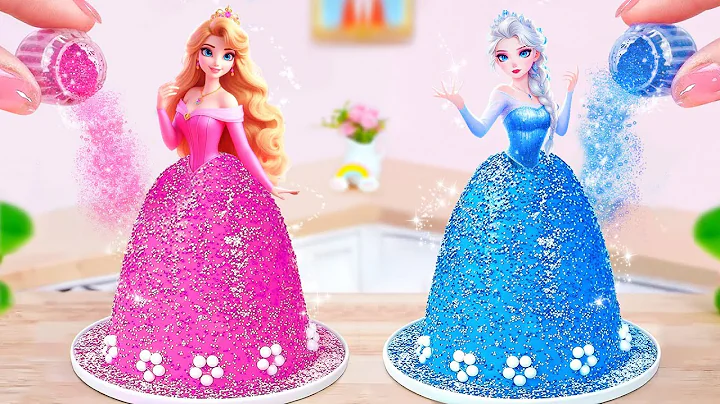 Beautiful Pull Me Up Disney Princess Cake 😍 Easy Mini Pull Me Up Cake Recipe 💗 Yummy Little Cakes