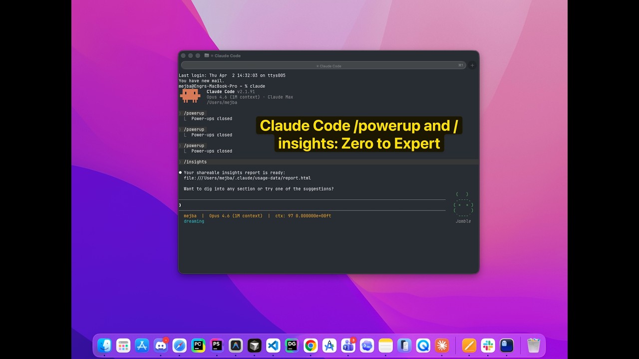 Claude Code /powerup et /insights : De Zéro à Expert - Video thumbnail