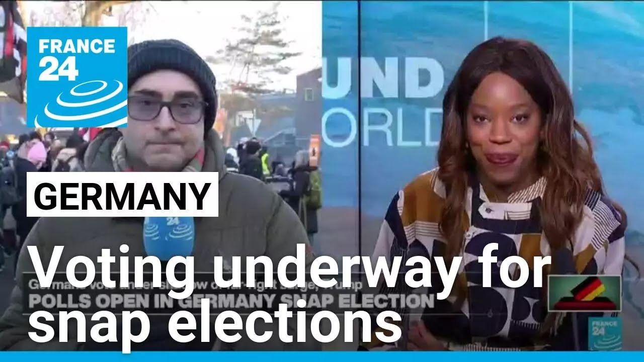 Germans vote under shadow of far-right surge • FRANCE 24 English - YouTube