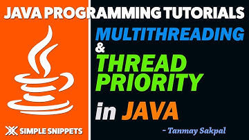 Thread Priority in Java Multithreading | Multithreading Part - 4