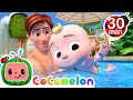 Swimming song  cocomelon  kids cartoons  songs  healthy habits for kids