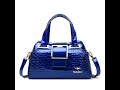 Luxury Women’s Crocodile Pattern Boston Tote Bag - lorvella