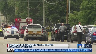 Explosion damages 39 homes in Indiana, kills 3 people