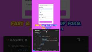 How to Create a Registration Form with HTML & CSS 🚀