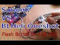 SimonK VS BLHeli - Flash Firmware on Blue Series ESC - Oneshot125 - Damping Light Active Braking