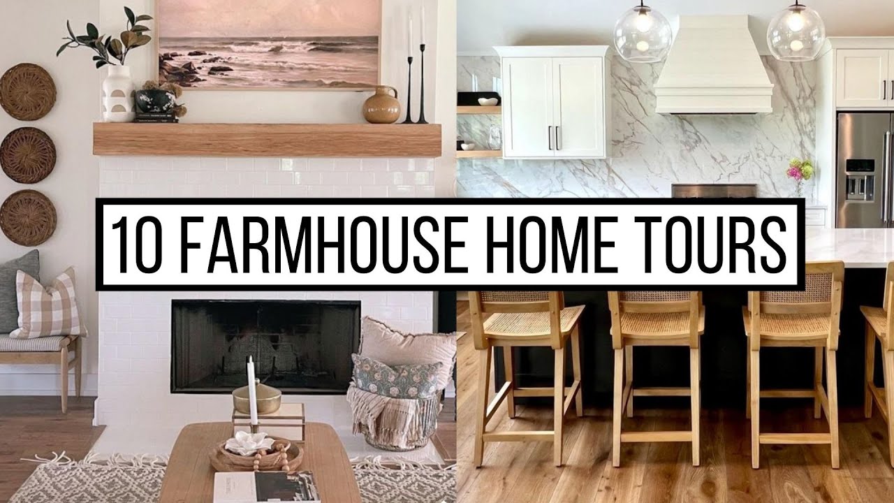 10 Antique Farmhouse Style Home Tours (Music Only)