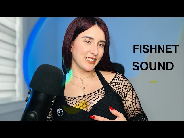 ASMR | FISHNET SCRATCHING | FABRIC SOUNDS | ZIPPER TINGLING