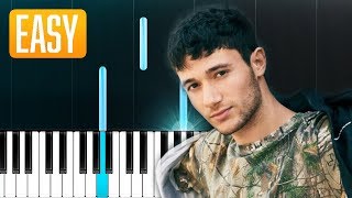 Jeremy Zucker - comethru (100% EASY PIANO TUTORIAL chords