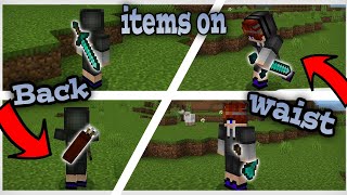 How To Put Items On Your Back MCPE screenshot 3