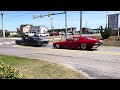 Blown Mafia’s Pro Street Funny car leaving Country Deli OBX.