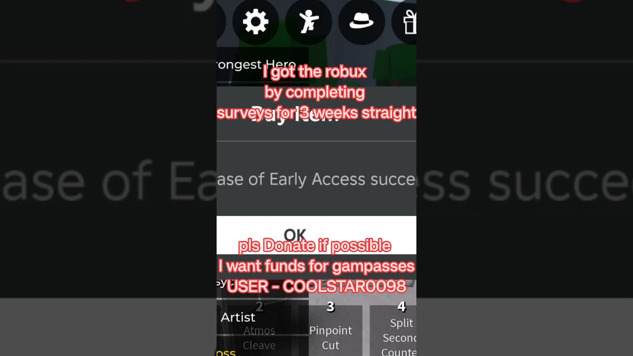 Buying Early Access by hard earned robux 