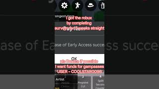 Buying Early Access By Hard Earned Robux