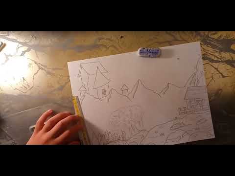 Disegno Paesaggio Fantastico P 1 Youtube