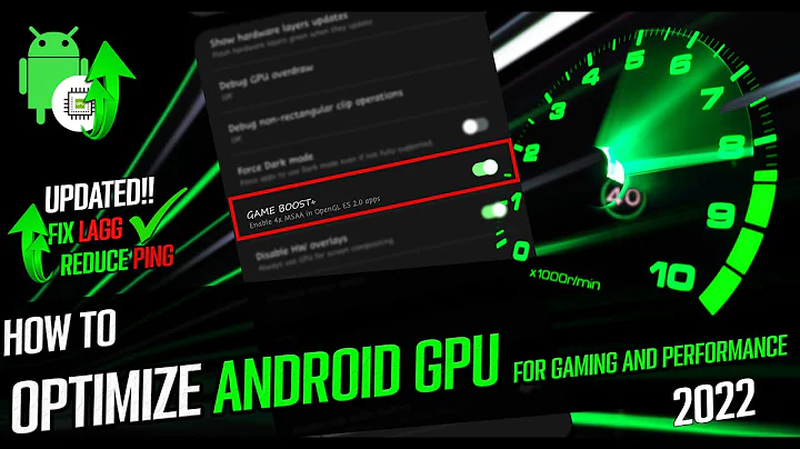 How To Optimize/Boost Android GPU For Gaming And Performance ✅ Speed Up Android | NO ROOT | 2022