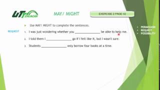 LEVEL 3 UNIT 2 EXERCISE 2 MAY MIGHT