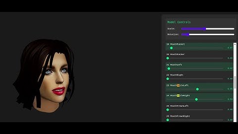 Visualizer for ARKit blendshapes built using Three.JS