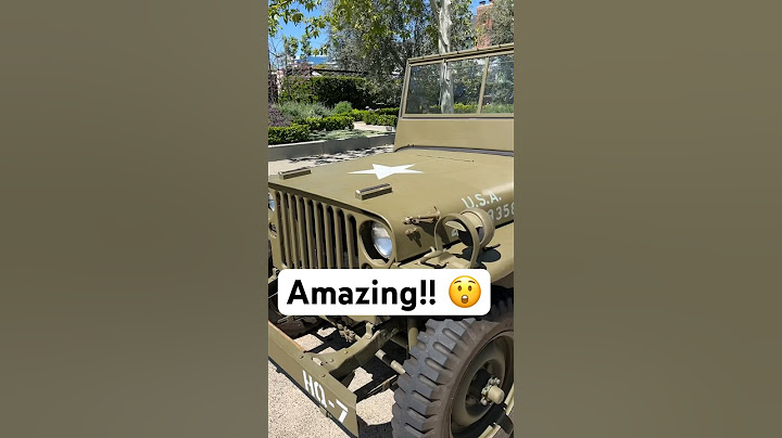 Army Jeep Features Your Car Doesn’t Have