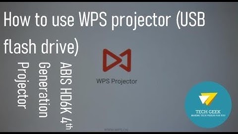 PowerPoint Presentations Using USB Flash Drive On ABIS HD6K 4th Gen Projector - PC Less Presentation