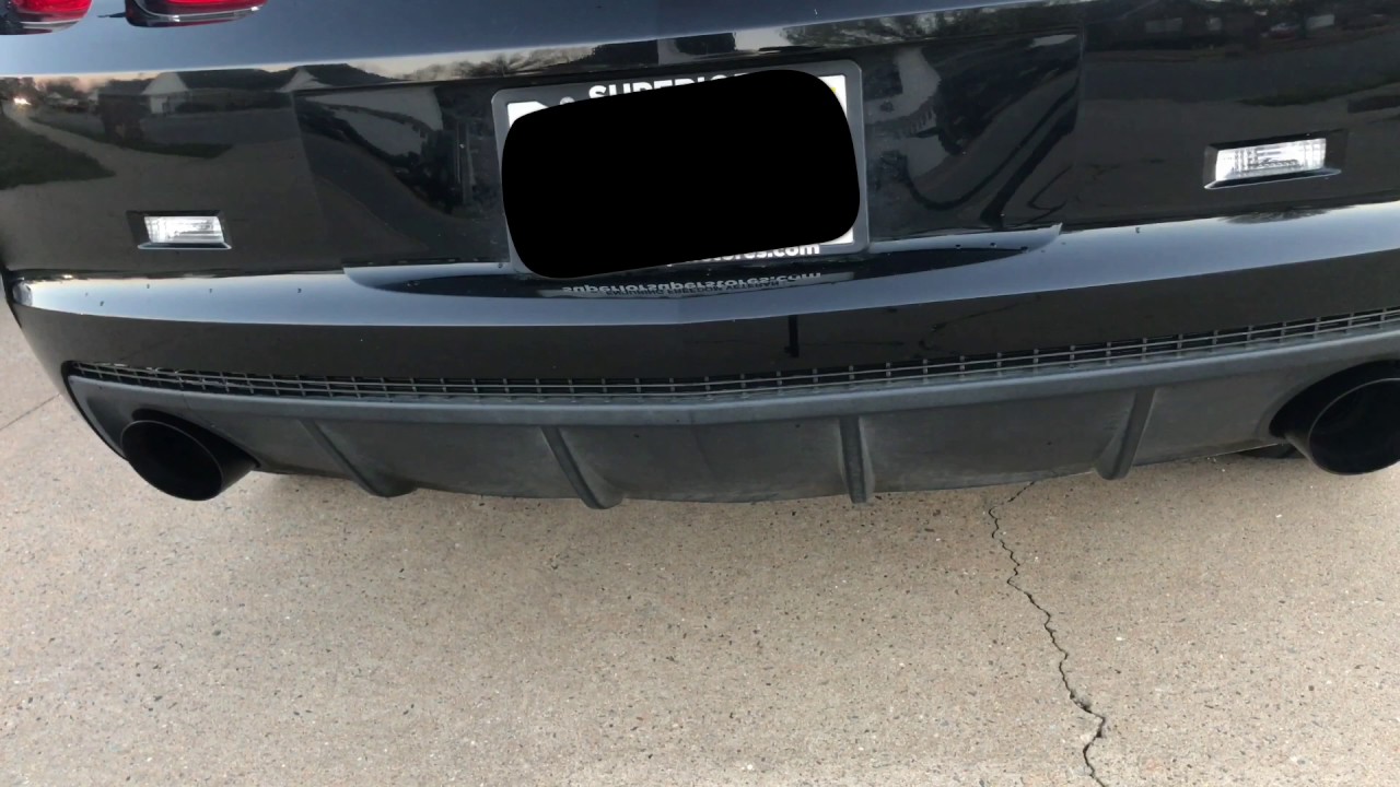 2010 Camaro V6 MBRP exhaust YouTube