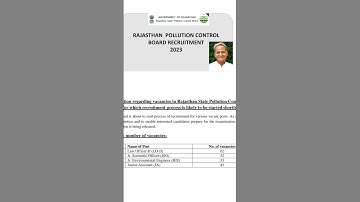 RSPCB RECRUITMENT 2023○#rpcb #rajasthanpollutionboard #rpcbjob #environmentalscience #evs #ugcnet