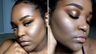🍊Orange Copper Halo Eye Makeup Tutorial | beatbyrichie💄