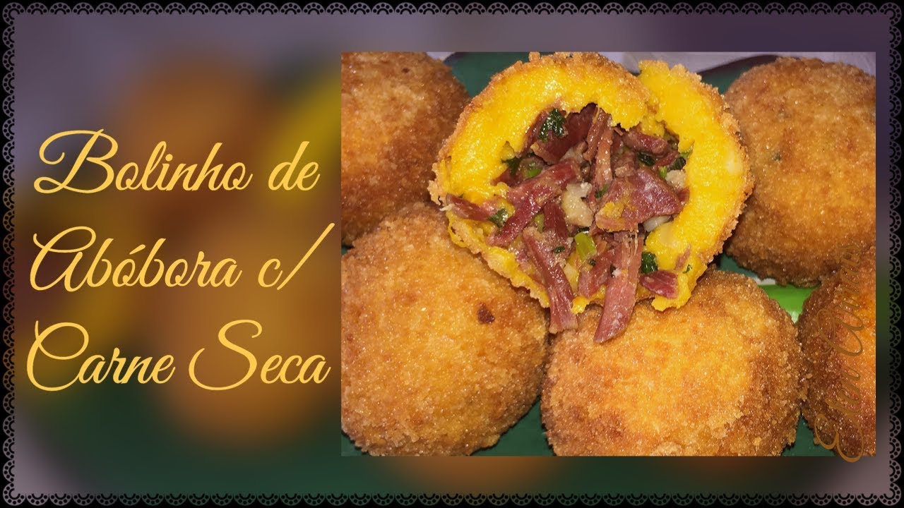 COMO FAZER UM DELICIOSO BOLINHO DE ABÓBORA COM CARNE SECA