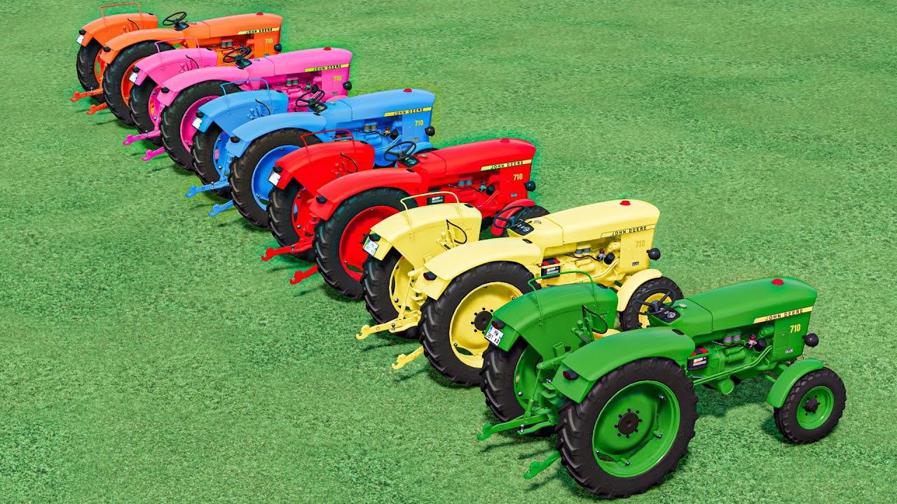 Trackors Colours Transportıng John Deere Tractors Colors - Mini John DeereTractor ...