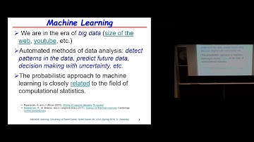 Lecture 1: Machine Learning - An Introduction