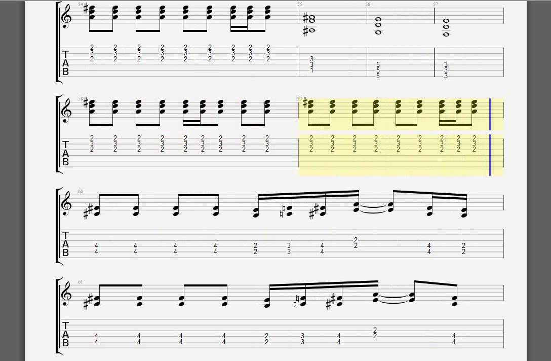 Aerosmith Livin' on the Edge Rhytm guitar tablature - YouTube.