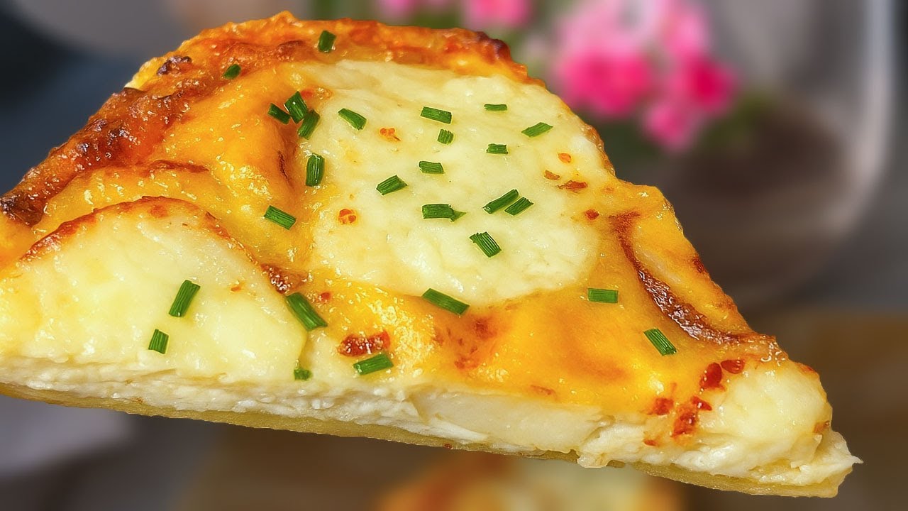 Картофельный пирог из 3 ингредиентов 🥔 БЕЗ муки, БЕЗ теста, БЕЗ глютена!