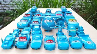 Clean up muddy minicar & disney pixar car convoys! Play in the garden