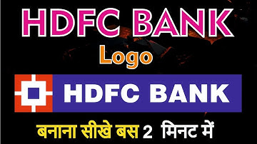 HDFC Bank🏦 Logo Design In Corel Draw x7 2023! Learn HDFC Bank Logo in  CorelDraw 2023 Tutorial hindi