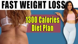 1300 Calories  DIET PLAN to Reverse DIABETES ||How To Lose Weight Fast ?