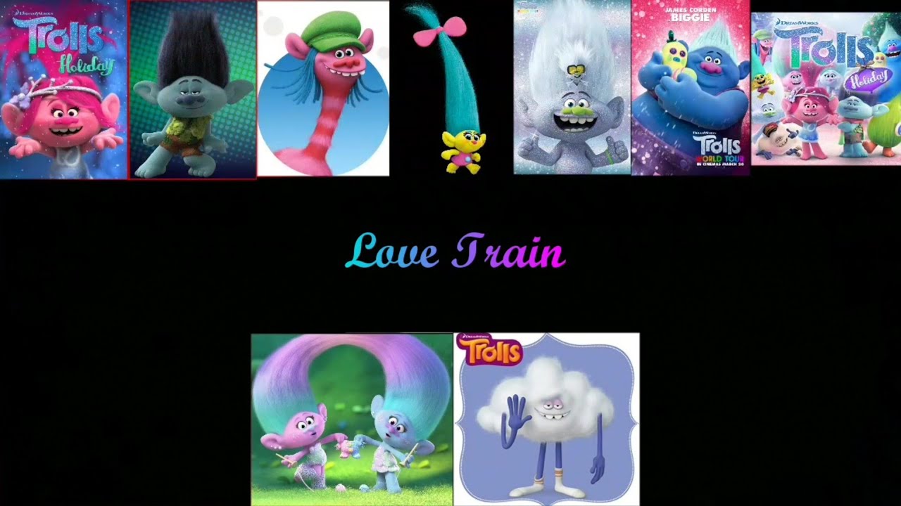 Trolls Holiday - Love Train  (Lyrics)