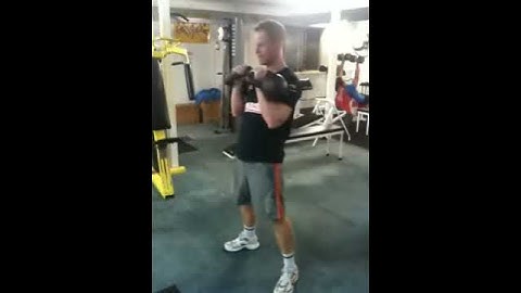 Callum, kettlebell row,clean,alternating press complex