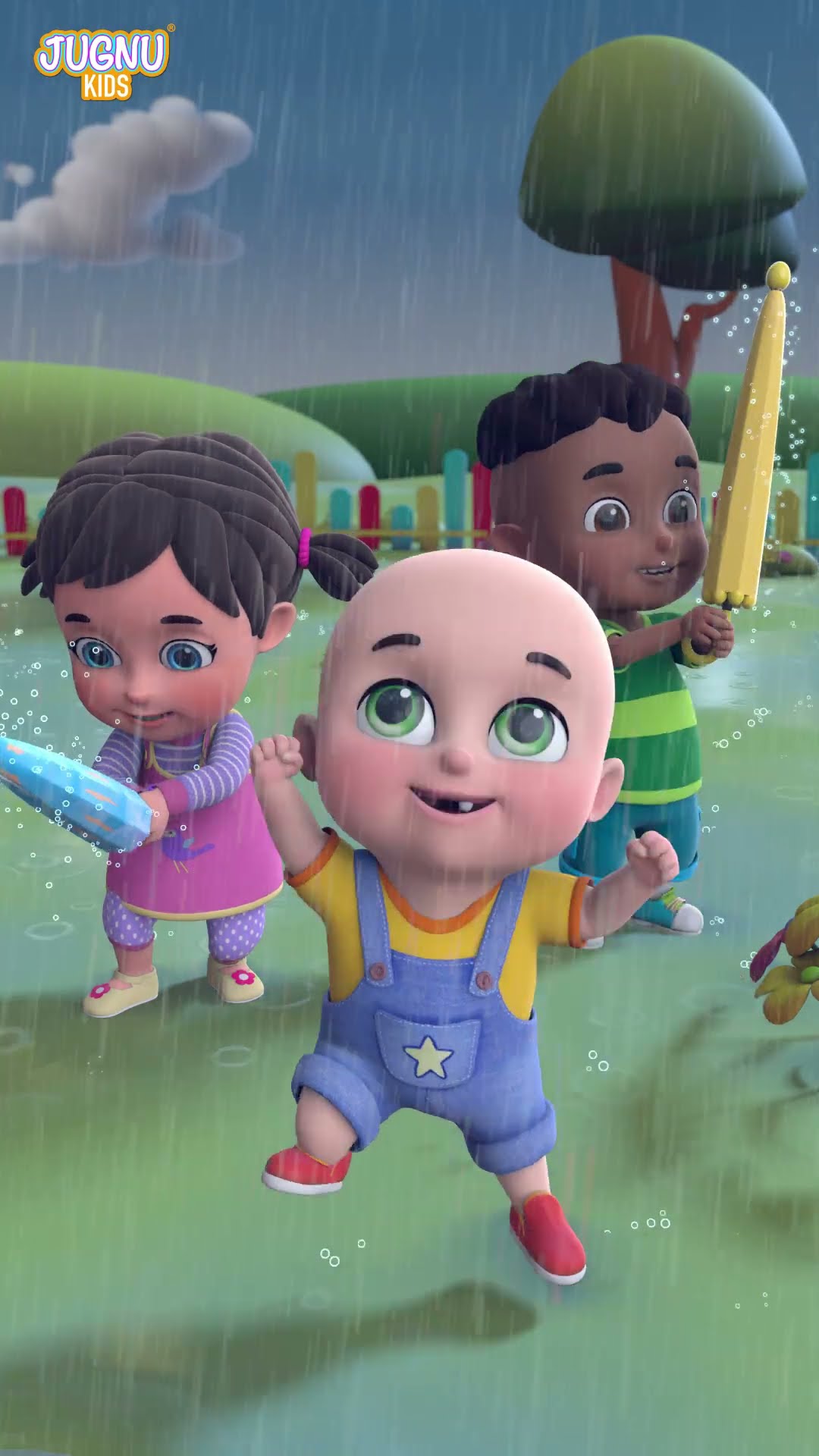 Barish Aayi Cham Cham Cham - Hindi Poems - Hindi Rhymes For Children #shorts #trends #nurseryrhymes