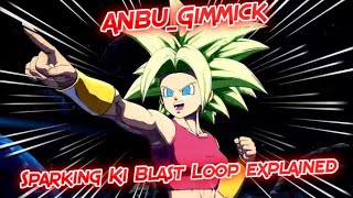 Dragon Ball FighterZ - Kefla Sparking Ki Blast Loop Tutorial  (advance breakdown?)