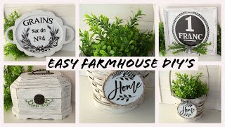 DIY Farmhouse Decor | Thrift Store Flip Collab | Neutral Spring Decor | Easy Home Decor