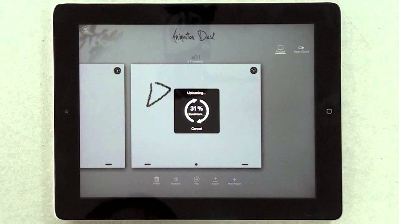 Animation Desk Cloud Ipad Tutorial Upload And Download Files