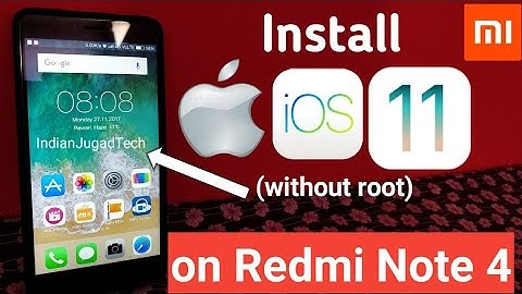 Install Apple iOS 11 on Xiaomi Redmi Note 4 without root by simple method