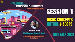 TPPIDC #1 Meaning, Importance, Concept, Nature and Scope of Transportation