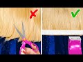 CÓMO CORTAR TU CABELLO EN CASA EN 5 MINUTOS || Trucos y transformaciones del cabello