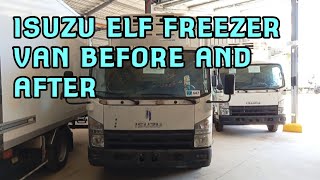 ISUZU ELF FREEZER VAN BEFORE AND AFTER