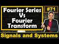 Comparison of Fourier Series &amp; Fourier Transform