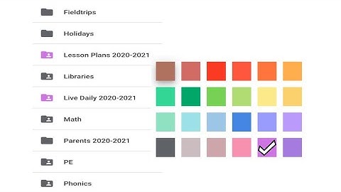 Google Drive | Organize Folders by Color