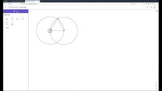 Constructing an equilateral triangle in geogebra