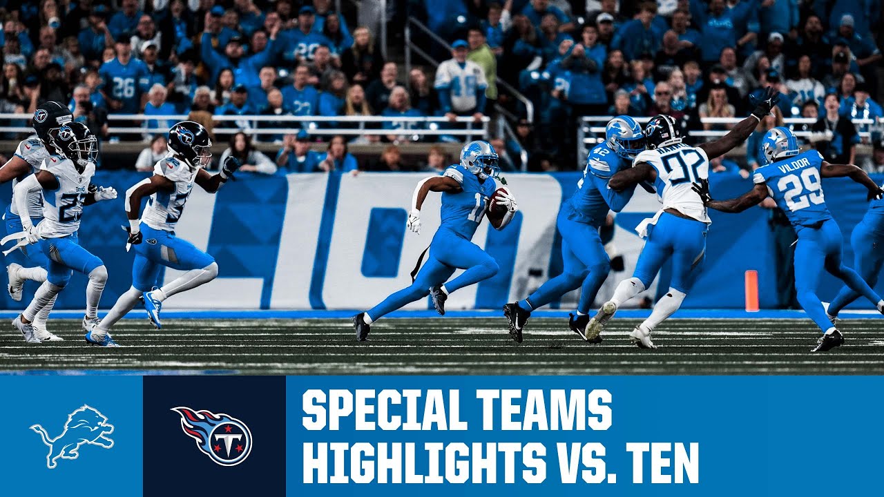 WATCH: Detroit's special teams unit had a DAY vs. Tennessee | Lions vs. Titans: 2024 NFL Season Highlights